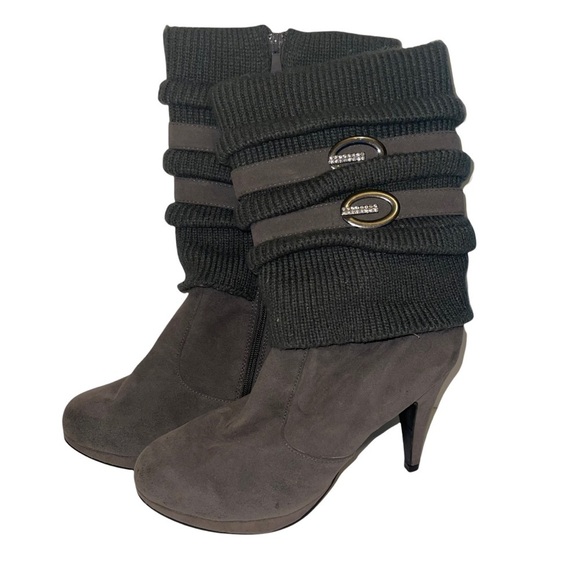 Lucita FIFI Sweater Knit Heel Boot - Picture 1 of 8